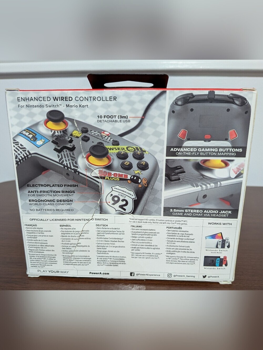 Mario Kart Wired Controller For Nintendo Switch - Picture 3 of 5